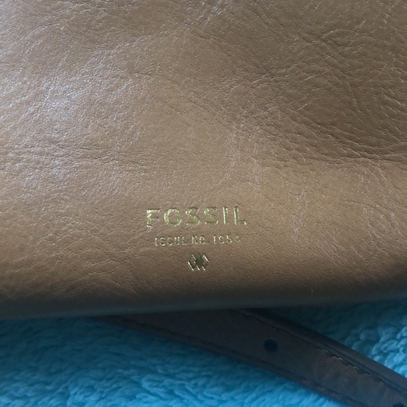 Fossil brown leather crossbody - Picture 4 of 4